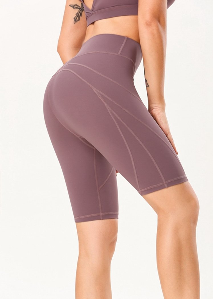 Chicvane Seamless Butt Lift Stretchy Quick Drying Workout Yoga Shorts