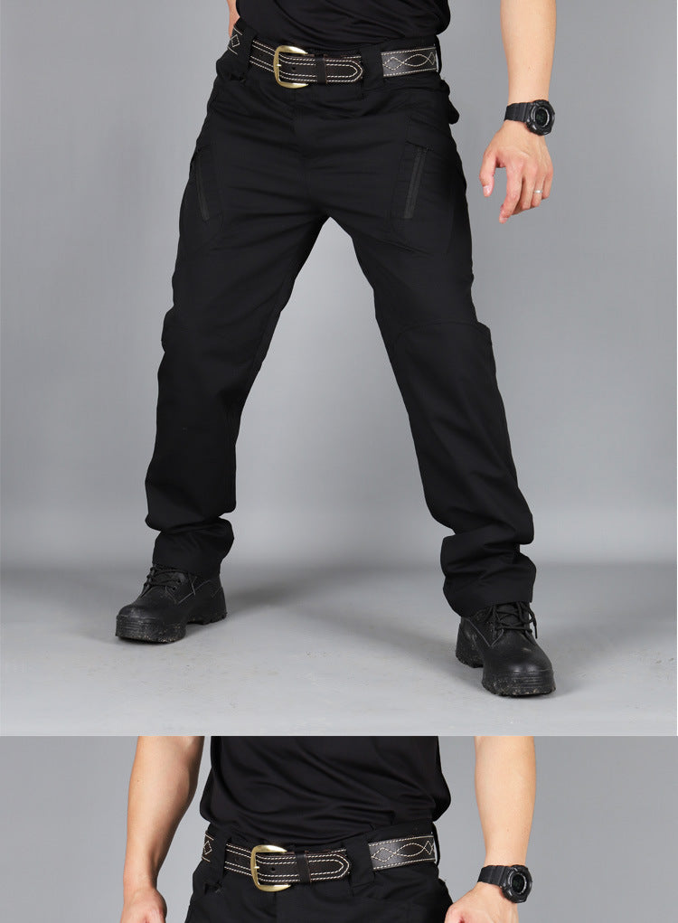 Men's Outdoor Hiking Mountaineering Camping Camo Multi Pocket Trousers