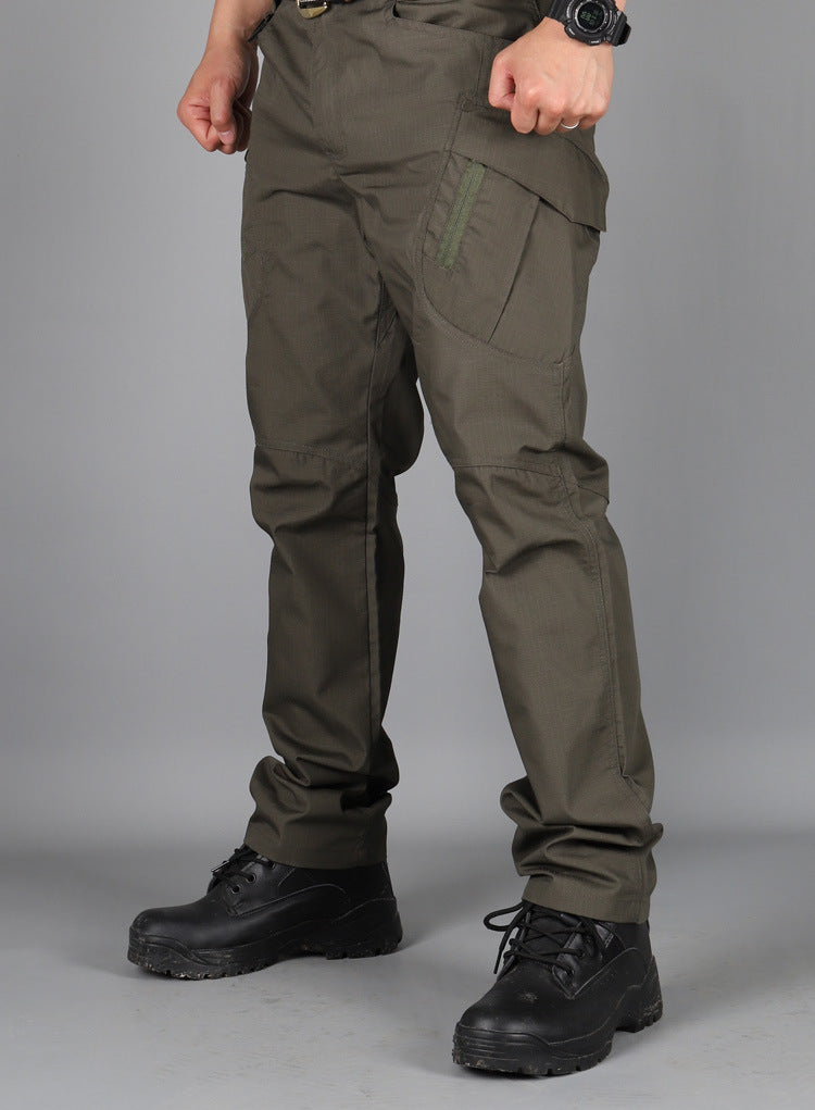 Men's Outdoor Hiking Mountaineering Camping Camo Multi Pocket Trousers