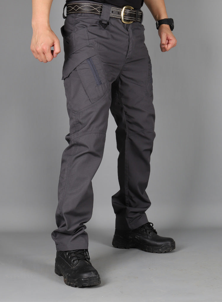Men's Outdoor Hiking Mountaineering Camping Camo Multi Pocket Trousers