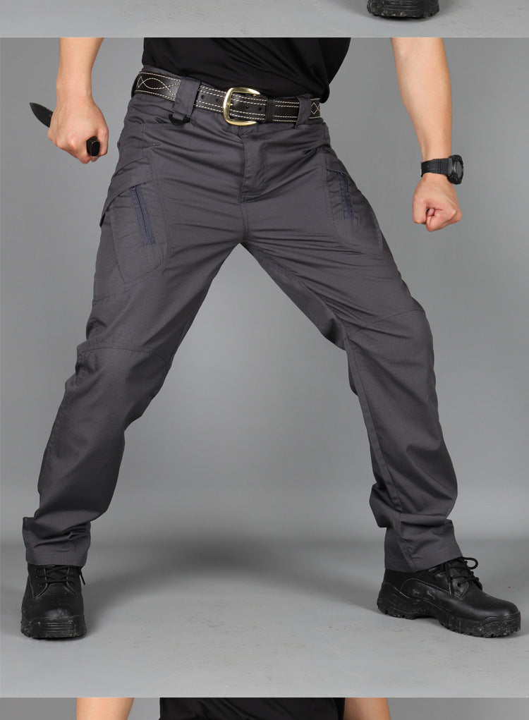 Men's Outdoor Hiking Mountaineering Camping Camo Multi Pocket Trousers
