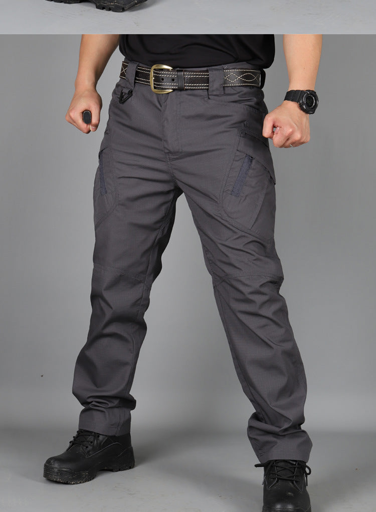 Men's Outdoor Hiking Mountaineering Camping Camo Multi Pocket Trousers