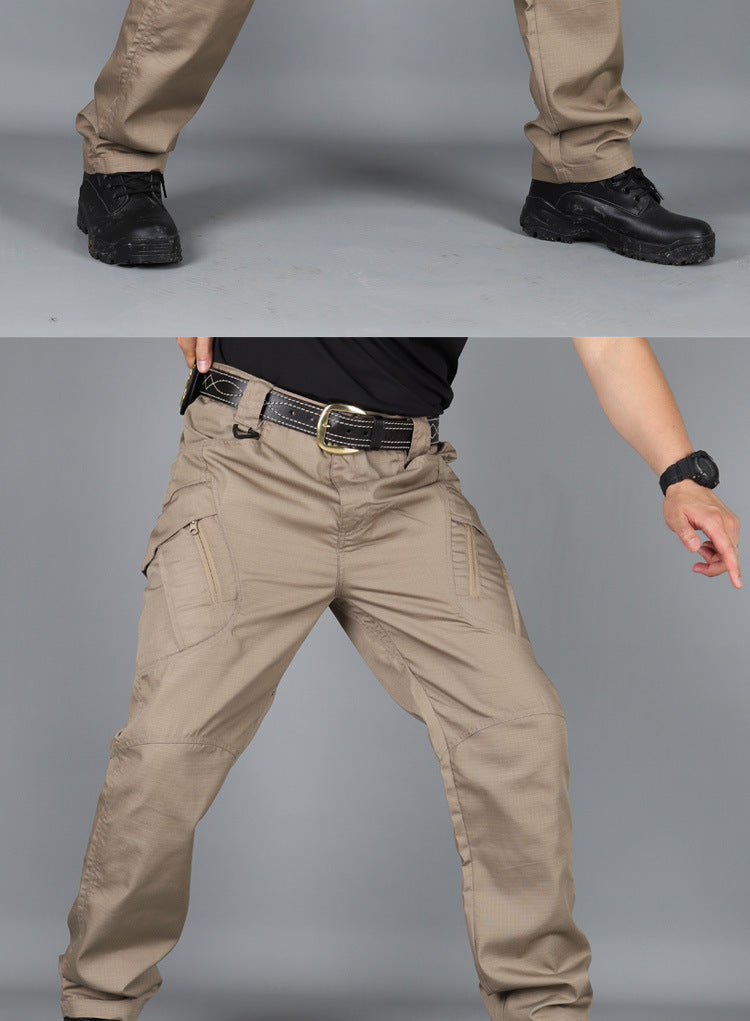 Men's Outdoor Hiking Mountaineering Camping Camo Multi Pocket Trousers