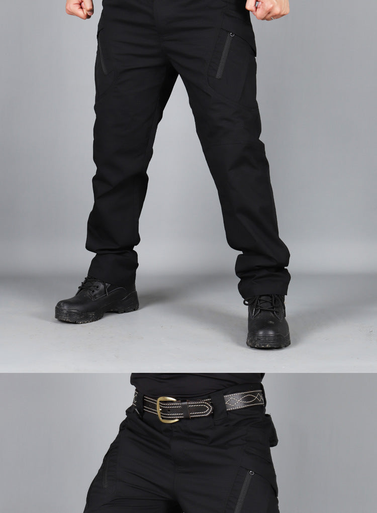 Men's Outdoor Hiking Mountaineering Camping Camo Multi Pocket Trousers