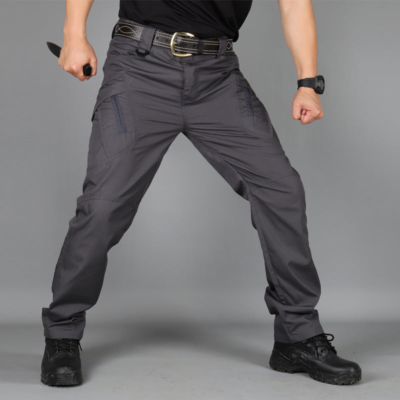 Men's Outdoor Hiking Mountaineering Camping Camo Multi Pocket Trousers