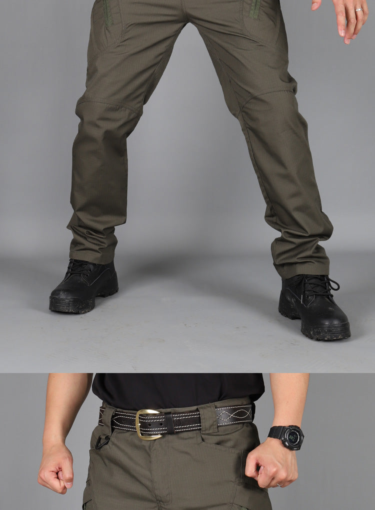 Men's Outdoor Hiking Mountaineering Camping Camo Multi Pocket Trousers