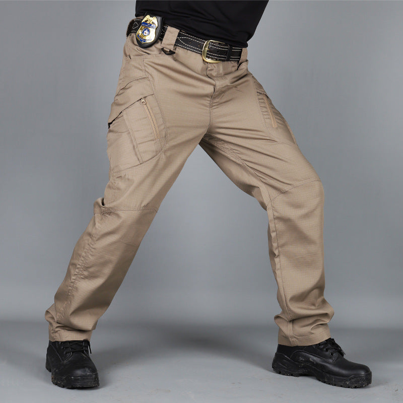Men's Outdoor Hiking Mountaineering Camping Camo Multi Pocket Trousers