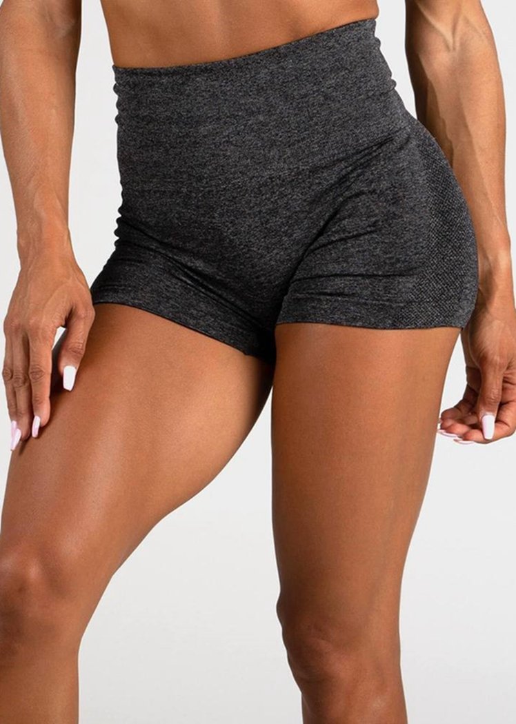 Chicvane Butt Lift Side Mesh Stretchy Tummy Control Workout Yoga Shorts