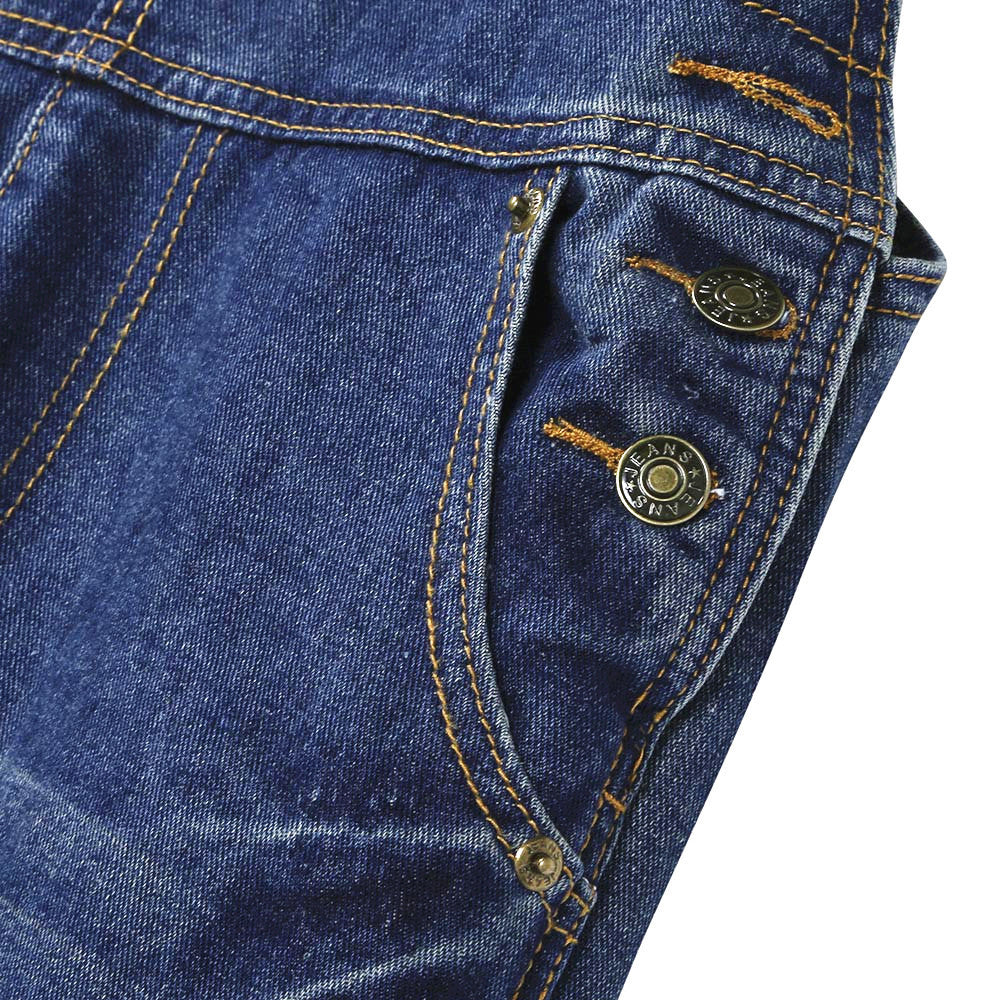 Women Loose Denim Jumpsuit Dungarees Ripped Jeans Straps Overalls Trousers Sleeveless With Baggy Pockets