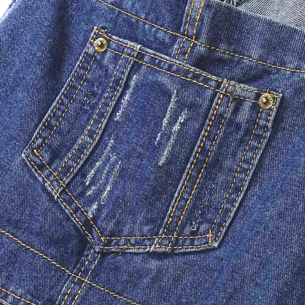 Women Loose Denim Jumpsuit Dungarees Ripped Jeans Straps Overalls Trousers Sleeveless With Baggy Pockets