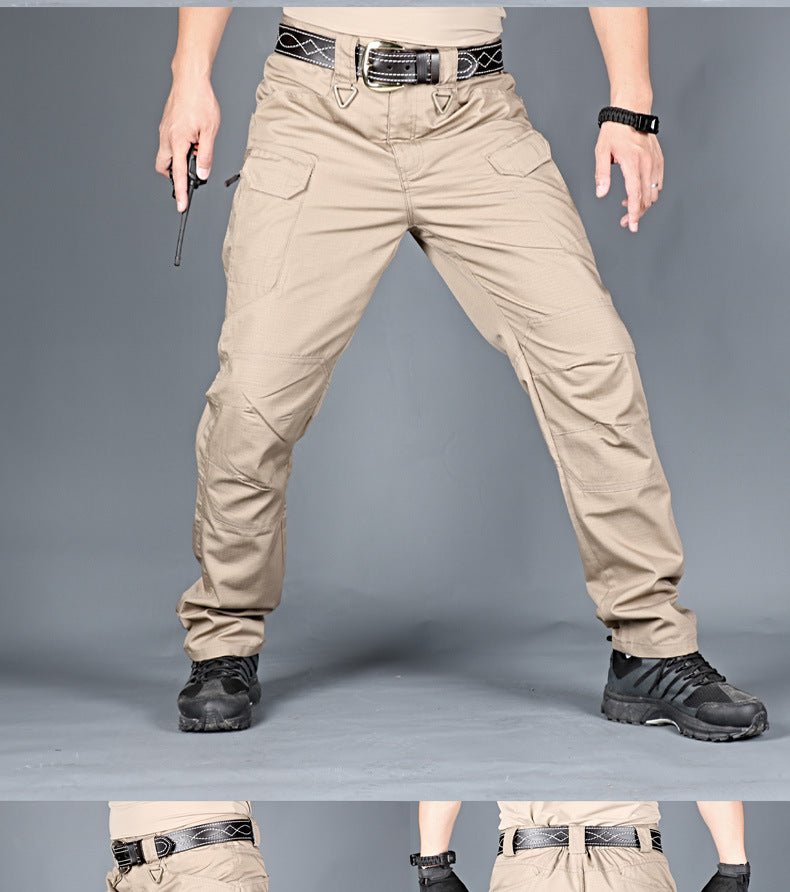 Men's Outdoor Hiking Mountaineering Camping Camo Multi Pocket Trousers