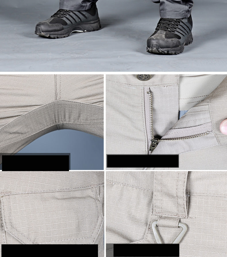 Men's Outdoor Hiking Mountaineering Camping Camo Multi Pocket Trousers