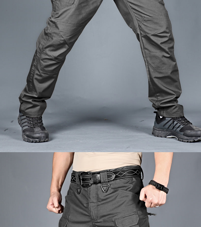 Men's Outdoor Hiking Mountaineering Camping Camo Multi Pocket Trousers