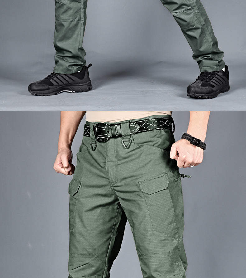 Men's Outdoor Hiking Mountaineering Camping Camo Multi Pocket Trousers