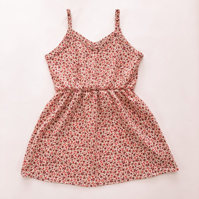Mommy and Me Dresses Casual Floral Family Outfits Summer Matching Maxi Dress With Pockets