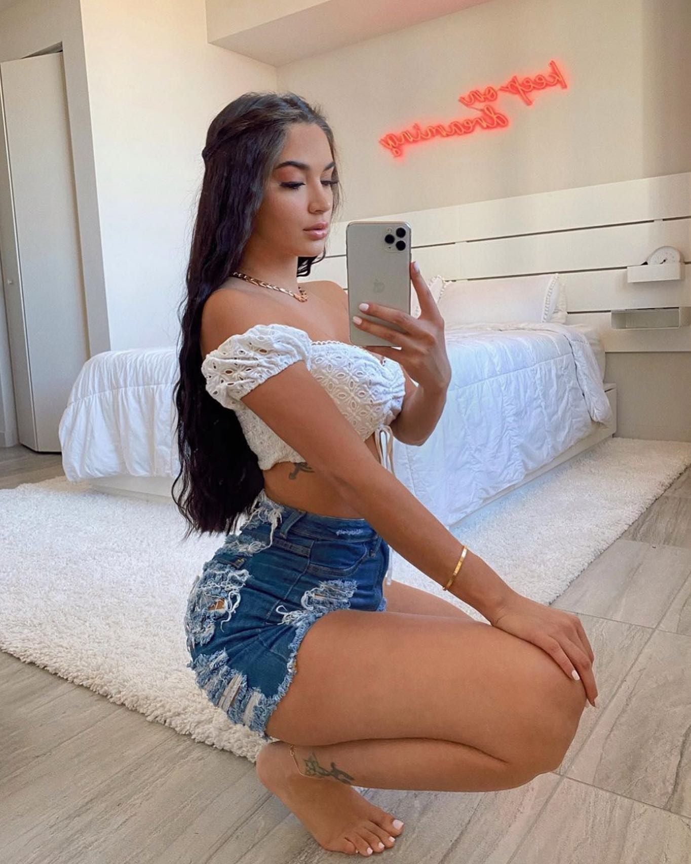 Hot Hole Women High Waist Denim Shorts Fringed Jeans