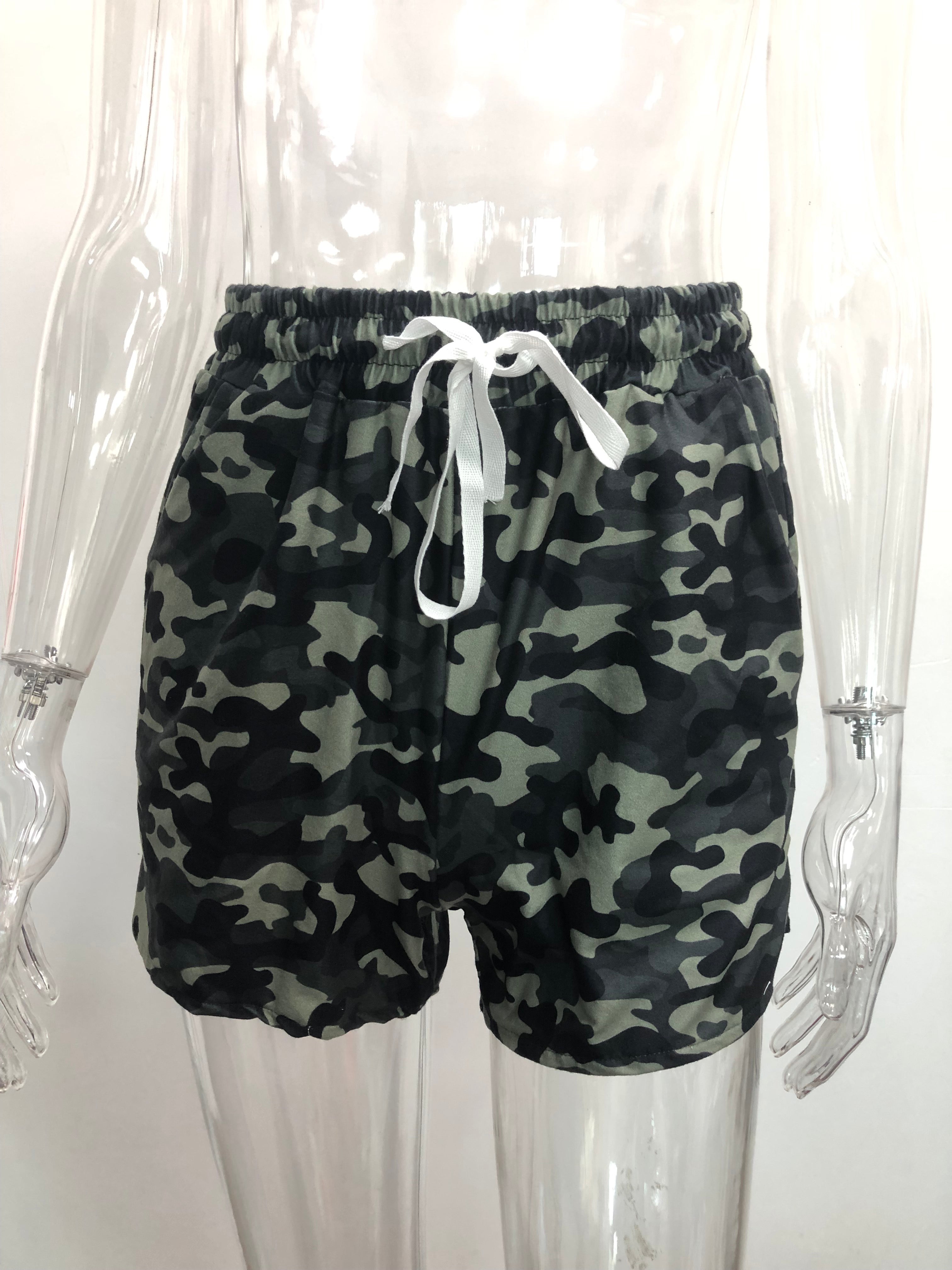 2021 Newest Women Tie-Dye Pattern Gradient Color Casual Short Pants