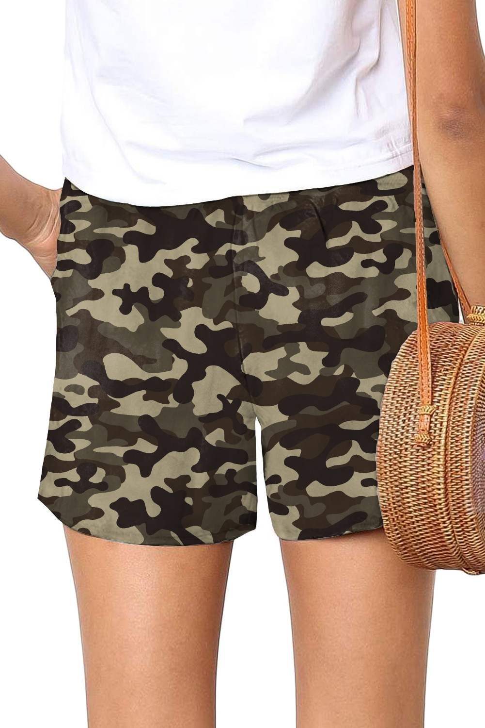 2021 Newest Women Tie-Dye Pattern Gradient Color Casual Short Pants