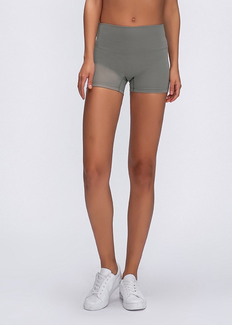 Chicvane Seamless Butt Lift  Stretchy Quick Drying Workout Yoga Shorts