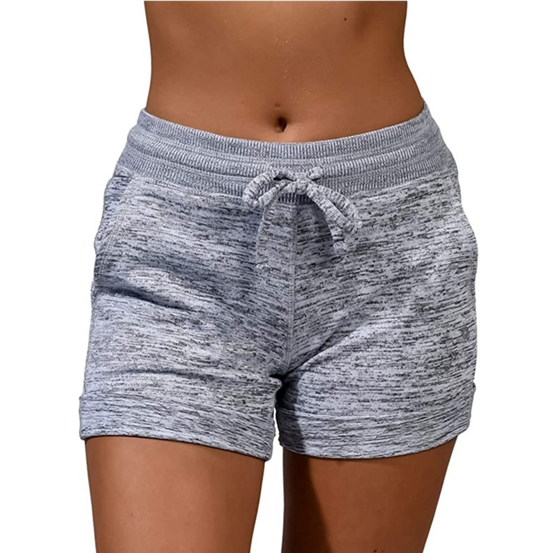 Soft and Comfy Activewear Lounge Shorts with Pockets and Drawstring for Women
