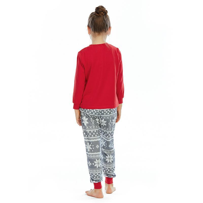 Fashion Christmas Tree Print Pajamas Long Sleeve Christmas Family Outfits