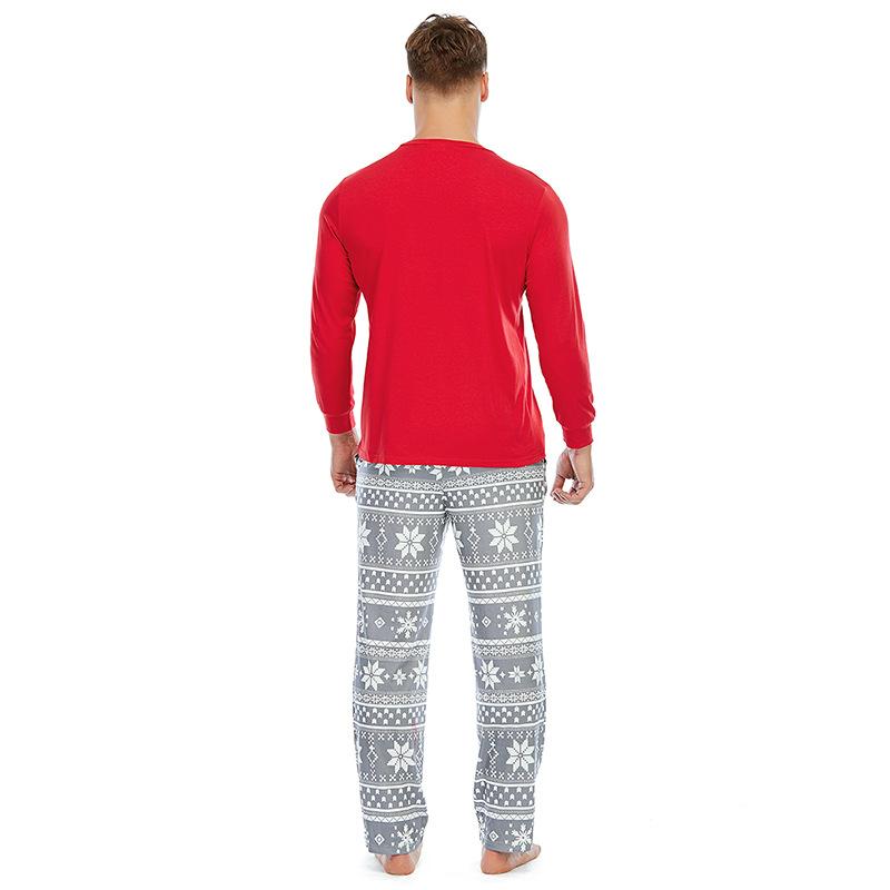 Fashion Christmas Tree Print Pajamas Long Sleeve Christmas Family Outfits