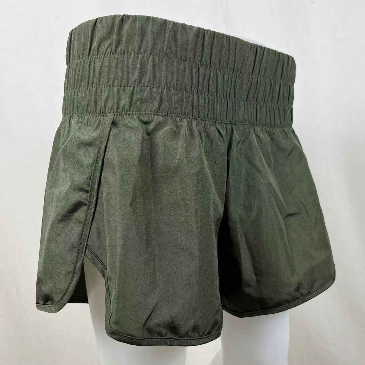 Womens High Waisted Athletic Shorts Elastic  Running Shorts Quick Dry Gym Workout Shorts