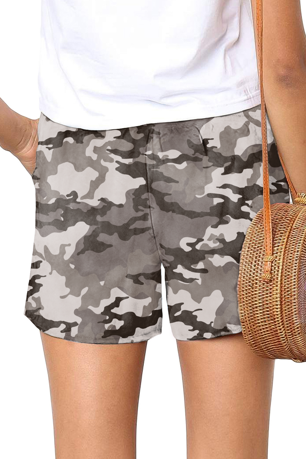 2021 Newest Women Tie-Dye Pattern Gradient Color Casual Short Pants