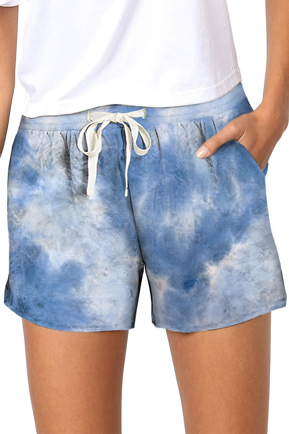 2021 Newest Women Tie-Dye Pattern Gradient Color Casual Short Pants