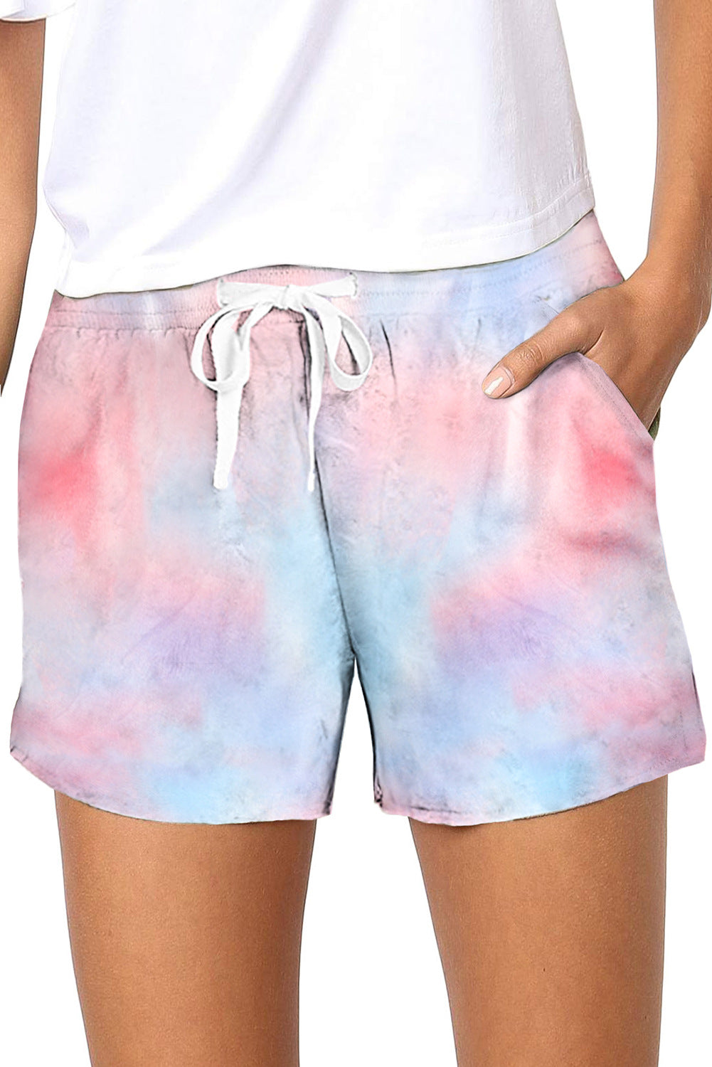 2021 Newest Women Tie-Dye Pattern Gradient Color Casual Short Pants