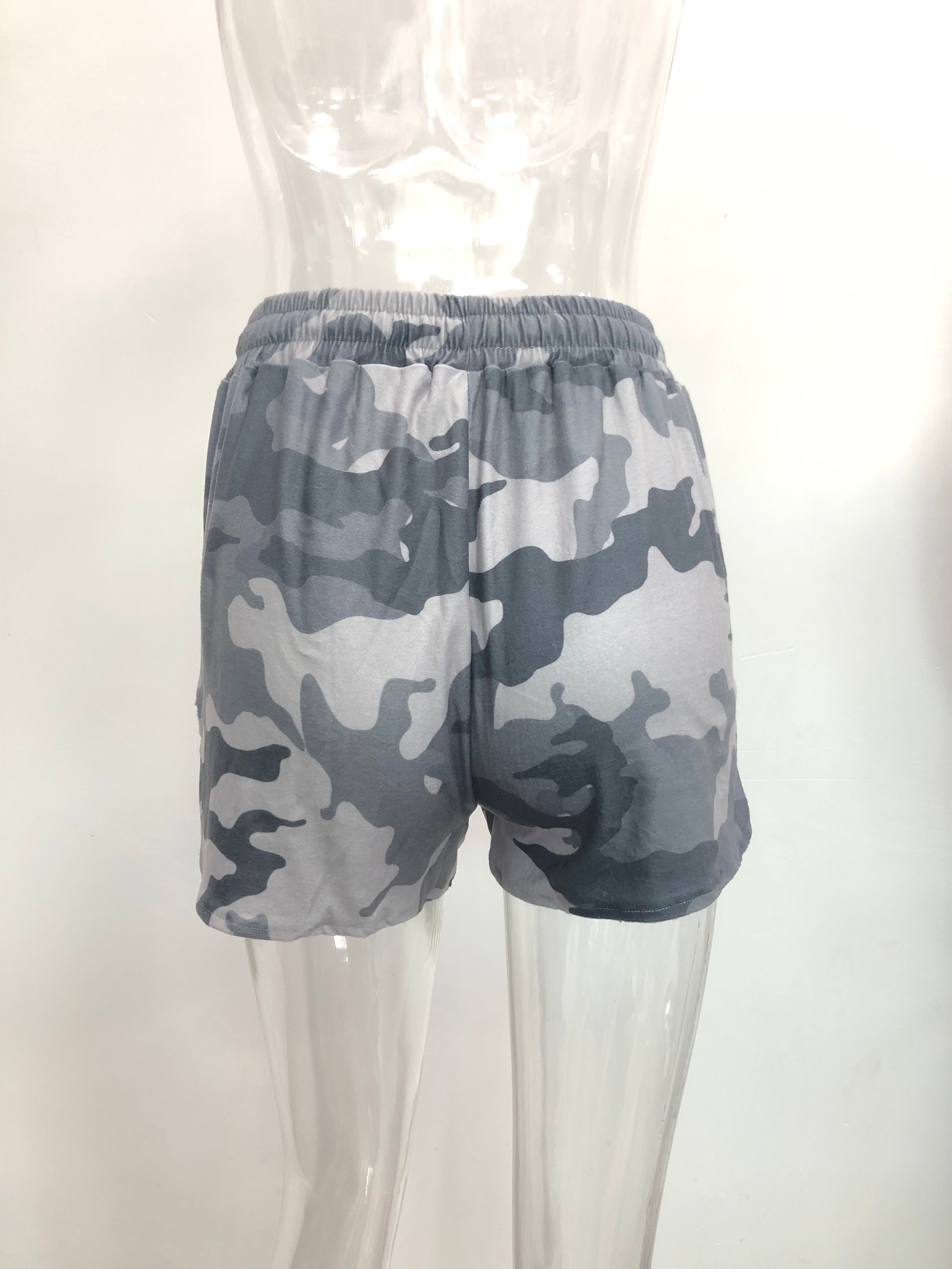 2021 Newest Women Tie-Dye Pattern Gradient Color Casual Short Pants