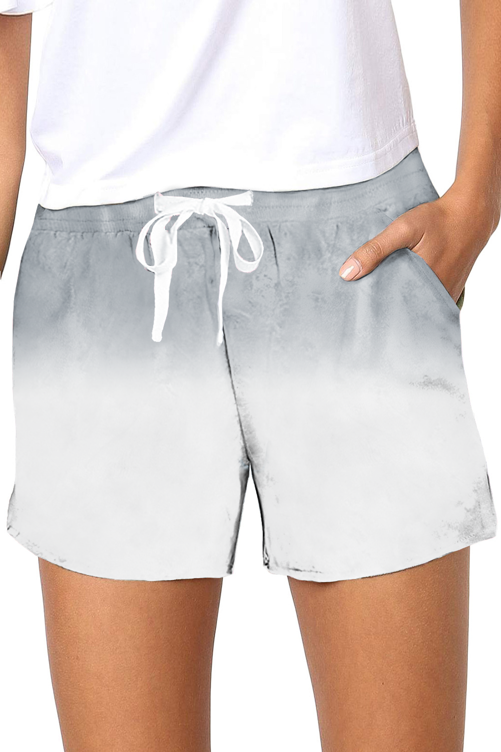 2021 Newest Women Tie-Dye Pattern Gradient Color Casual Short Pants