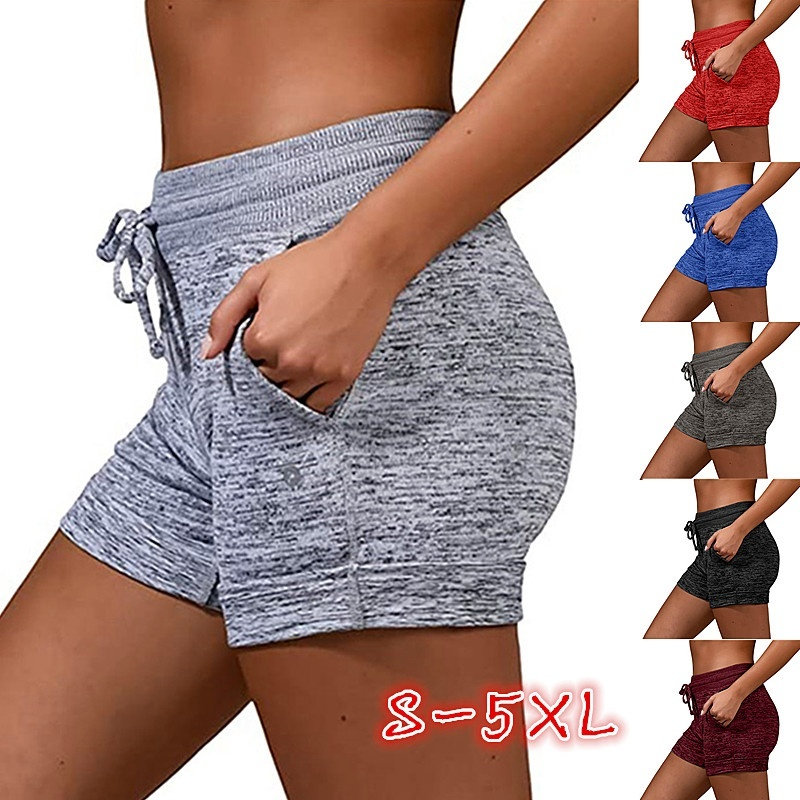 Soft and Comfy Activewear Lounge Shorts with Pockets and Drawstring for Women