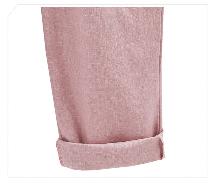 Women Casual Cotton Linen Pants Trousers Pencil Pants