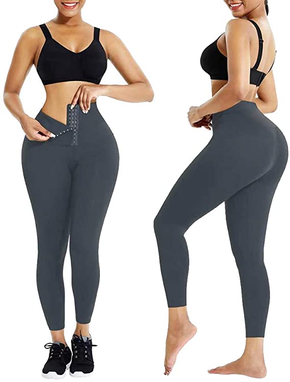 Comfortable High Waisted Stretchy Yoga Leggings with Tummy Control Waist For Women