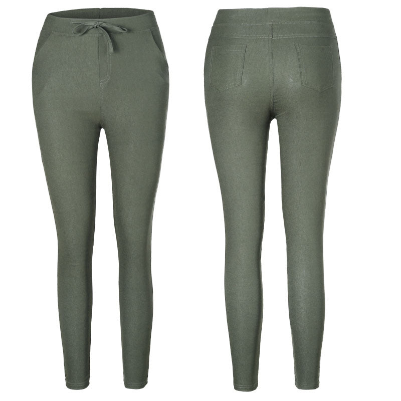 Women Fashion Casual Slim Tight High Elasticity Stretch Pants