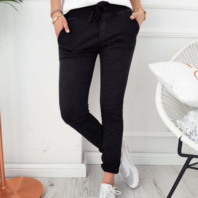 Women Fashion Casual Slim Tight High Elasticity Stretch Pants