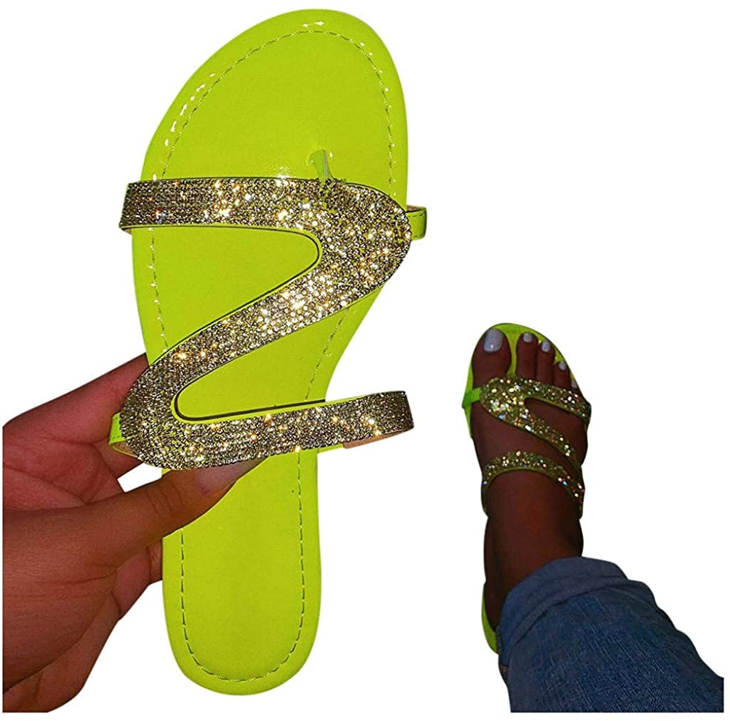 Women Comfy Platform Casual Sandal Shoes Summer Beach Travel Slipper Flip Flops