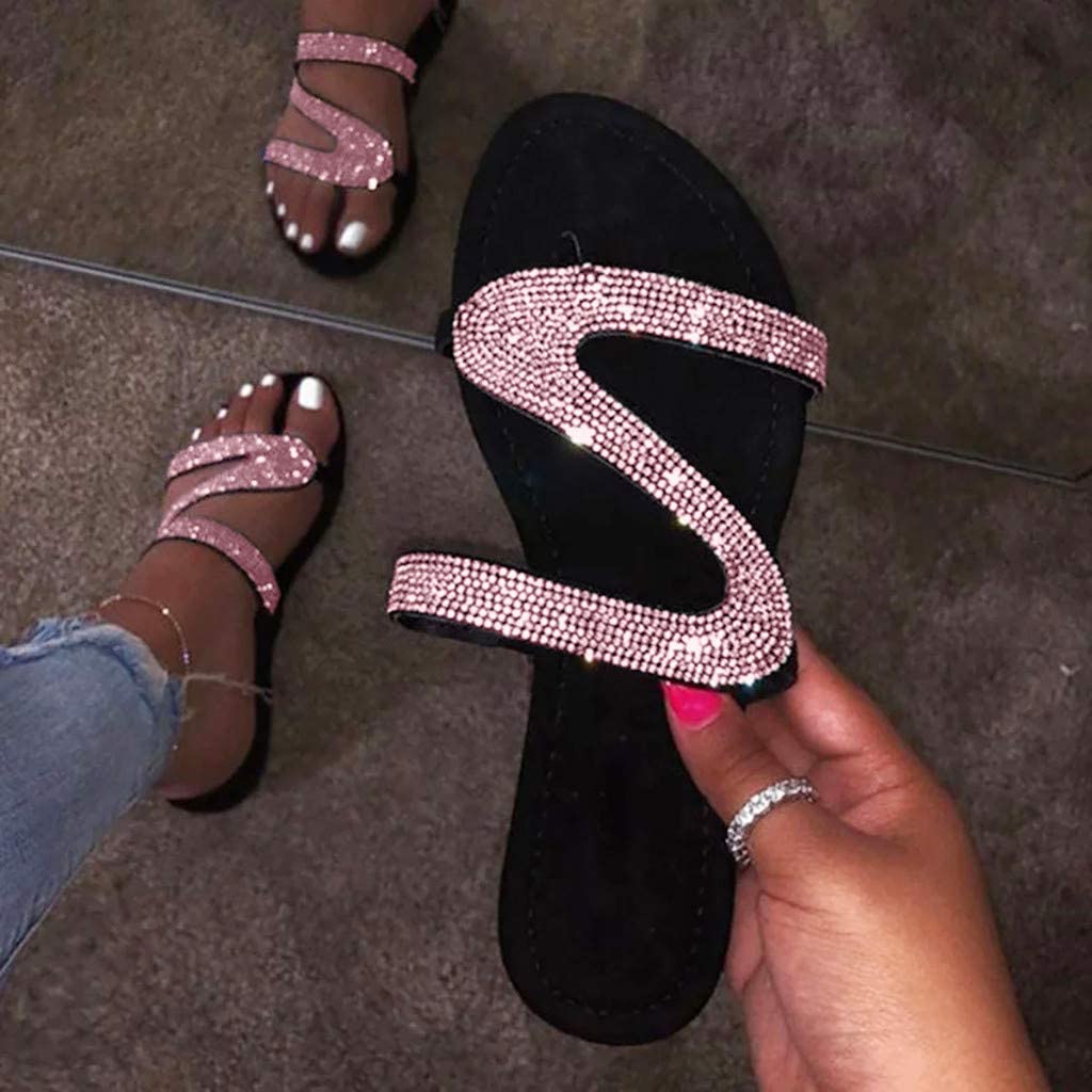 Women Comfy Platform Casual Sandal Shoes Summer Beach Travel Slipper Flip Flops