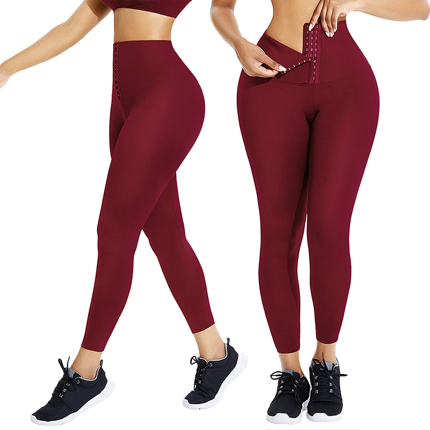 Comfortable High Waisted Stretchy Yoga Leggings with Tummy Control Waist For Women