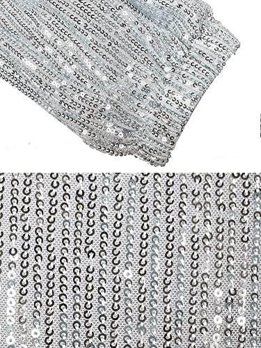 Womens Black Sequin Bling Legging Joggers Pencil Pants with Drawstring