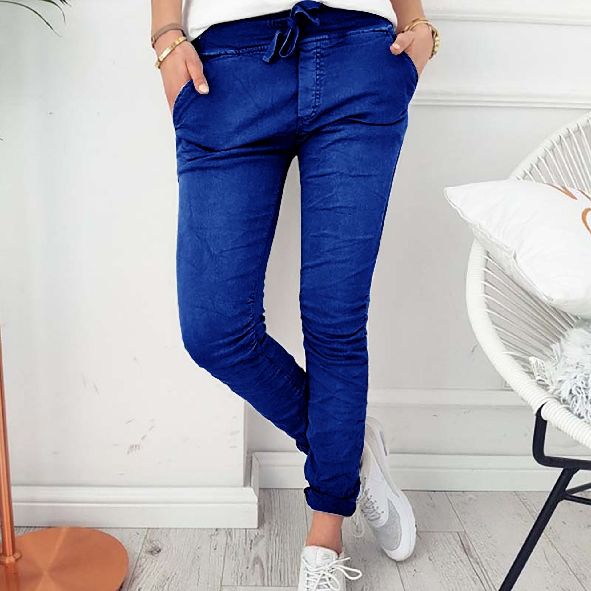 Women Fashion Casual Slim Tight High Elasticity Stretch Pants