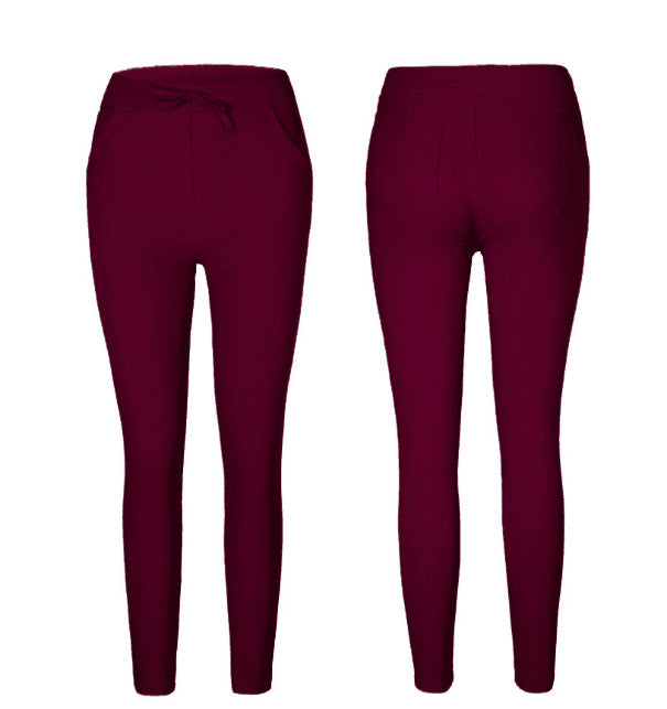 Women Fashion Casual Slim Tight High Elasticity Stretch Pants