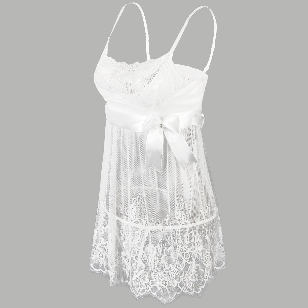 Plus Size Lace  Rose Embroidery  Lingerie Babydoll Nighties