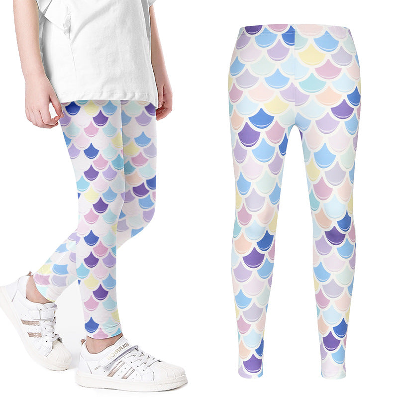 Girls Printed Leggings Yoga Pants Multipack Leggings for Kids