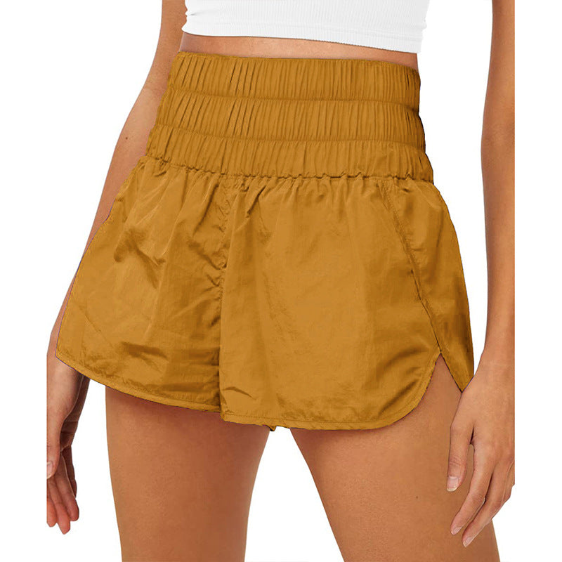 Womens High Waisted Athletic Shorts Elastic  Running Shorts Quick Dry Gym Workout Shorts