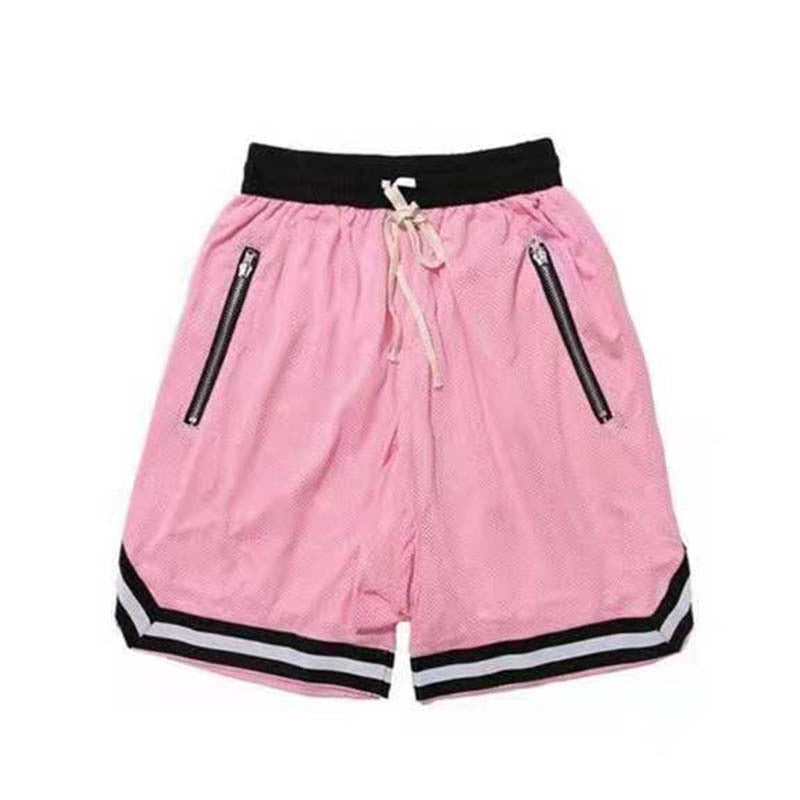 Summer Sports Breathable Fitness Striped Elastic Shorts