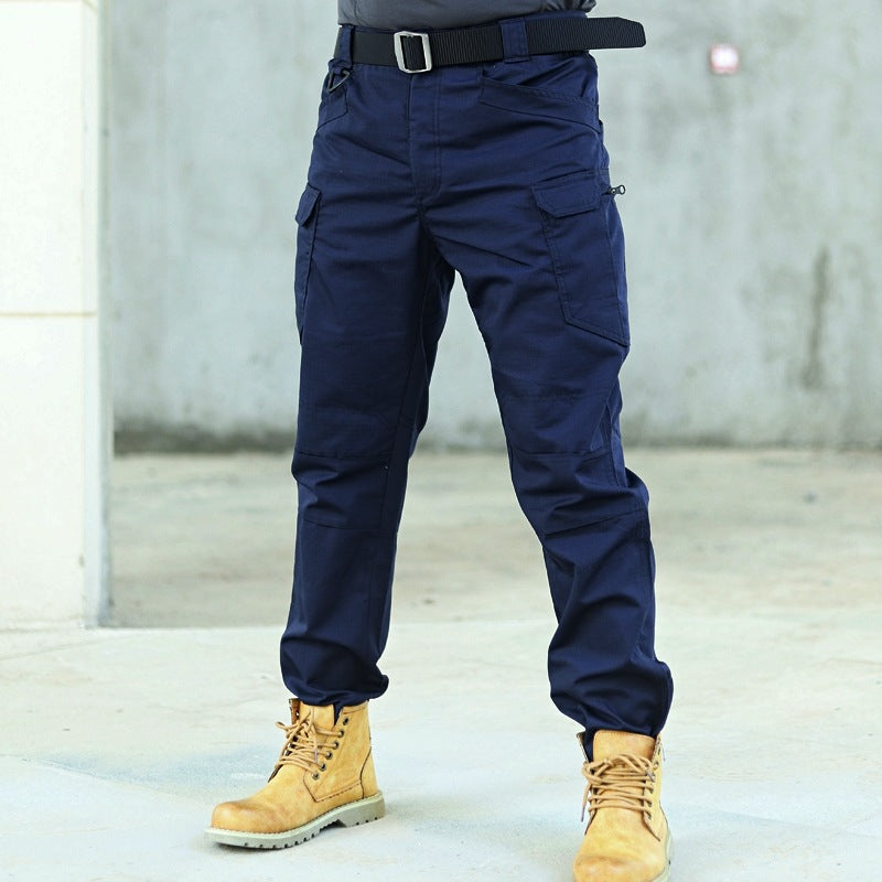 Men's Outdoor Hiking Mountaineering Camping Camo Multi Pocket Trousers