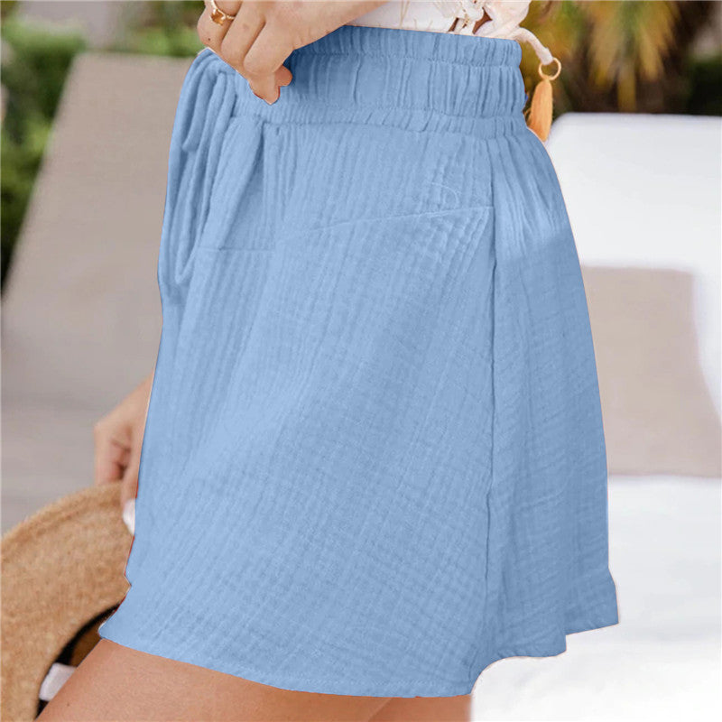 Women's New Loose Double Layer Casual Wide Leg Pants