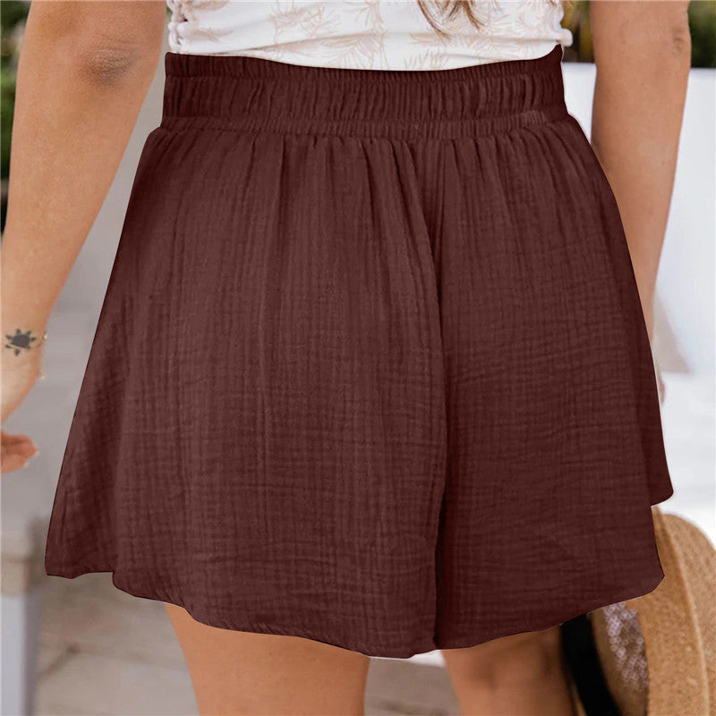 Women's New Loose Double Layer Casual Wide Leg Pants